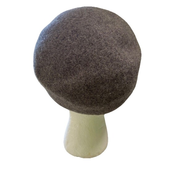 Vintage Nine West Grey 100% Wool Newsboy Hat Cabbie Fiddler Cap Y2K 90's - Picture 4 of 9